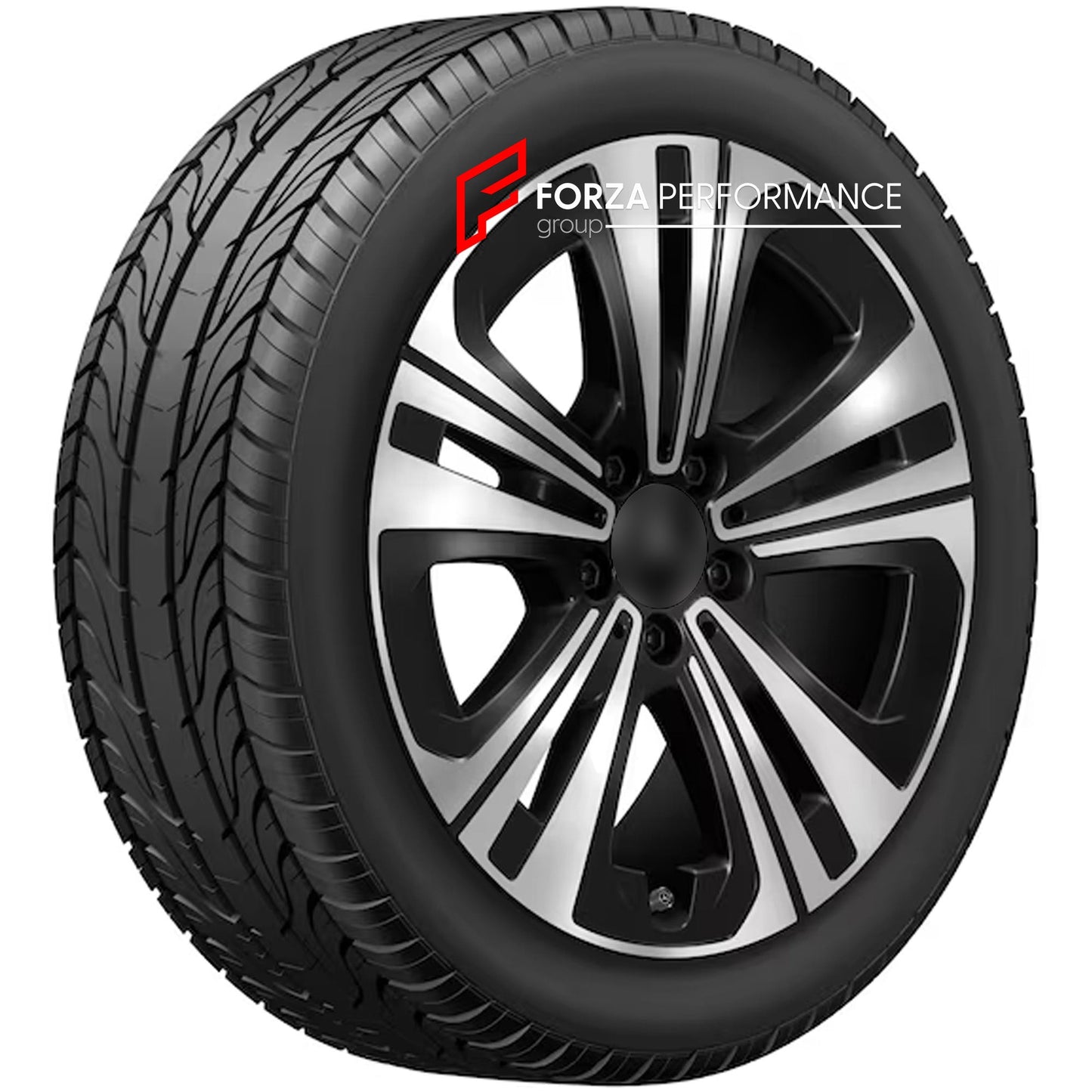 18 INCH FORGED WHEELS RIMS for MERCEDES-BENZ CLA250 CLA350 C174 2026 custom fit OEM 5 twin spokes Aero black