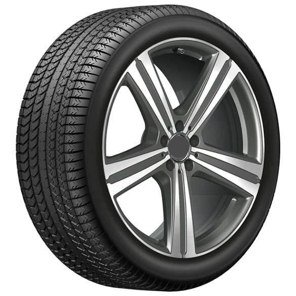 FORGED WHEELS set GLE V167 5-spoke grey matt for Mercedes Benz GLS, C-Class, CLS M89