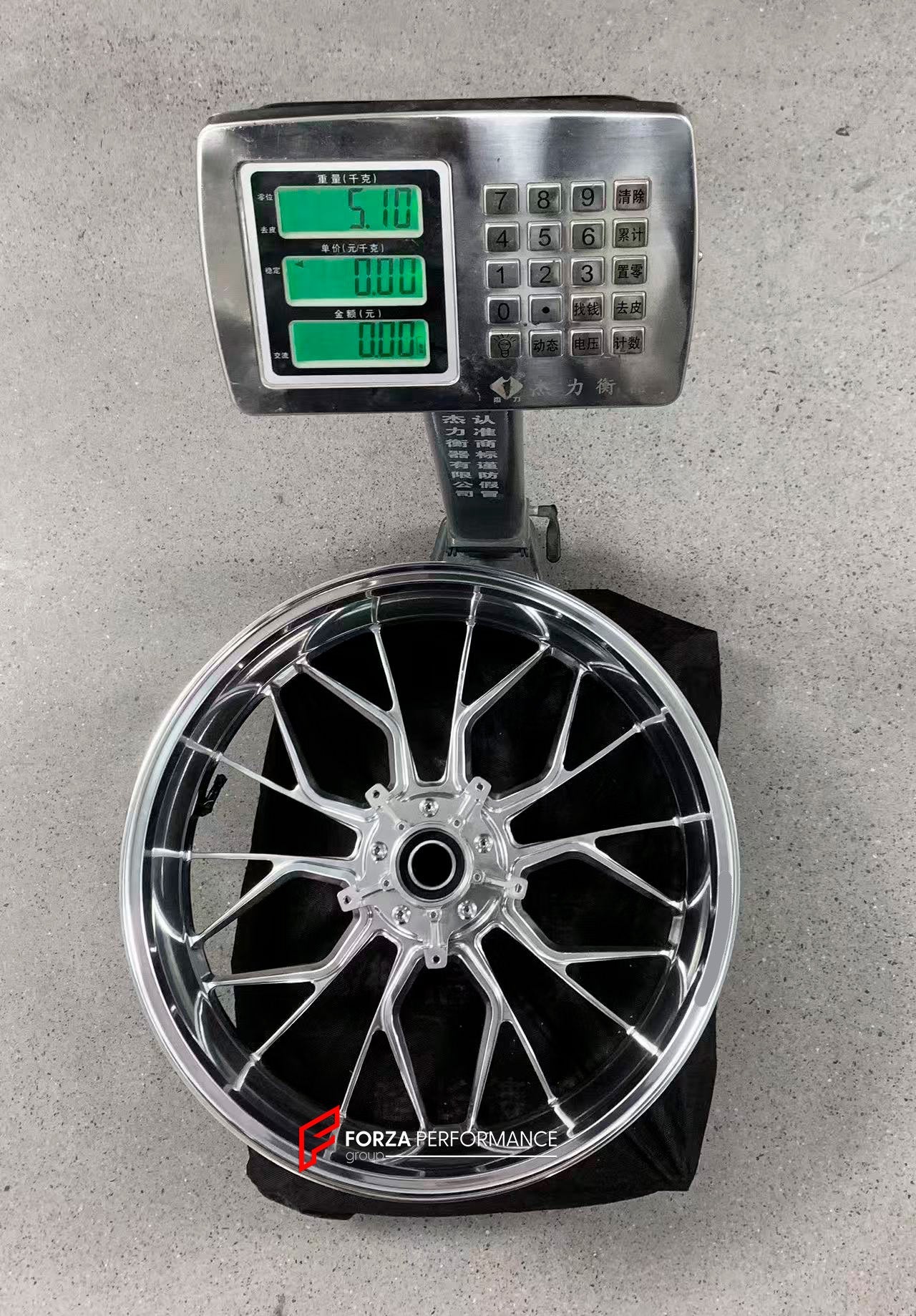 We manufacture premium quality forged motorcycle wheels rims for BMW S1000RR M1000RR in any design, size, color.
Wheel sizes (motorcycle spec):
Front: 3.5 x 17
Rear: 6 x 17
Weight:
Front: 4.25 kg (9.37 lbs)
Rear: 5.1 kg (11.24 lbs)
Finishing: Gloss Silver
Forza Performance Group engineers and manufactures each forged motorcycle wheel individually per order. This ensures precise fitment, uncompromised strength, and unique styling. Whether for racing, touring, or daily use — our wheels are built for