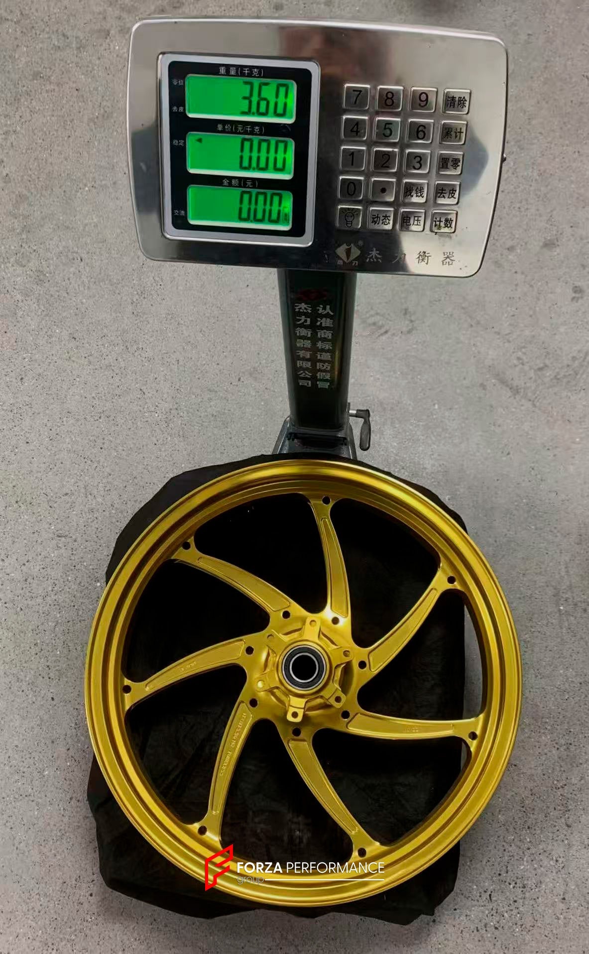 We manufacture premium quality forged motorcycle wheels rims for BMW S1000RR M1000RR in any design, size, color.
Wheel sizes (motorcycle spec):
Front: 3.5 x 17
Rear: 6 x 17
Weight:
Front: 3.6 kg (7.94 lbs)
Rear: 4.45 kg (9.81 lbs)
Finishing: Gloss Gold
Forza Performance Group engineers and manufactures each forged motorcycle wheel individually per order. This ensures precise fitment, uncompromised strength, and unique styling. Whether for racing, touring, or daily use — our wheels are built for both