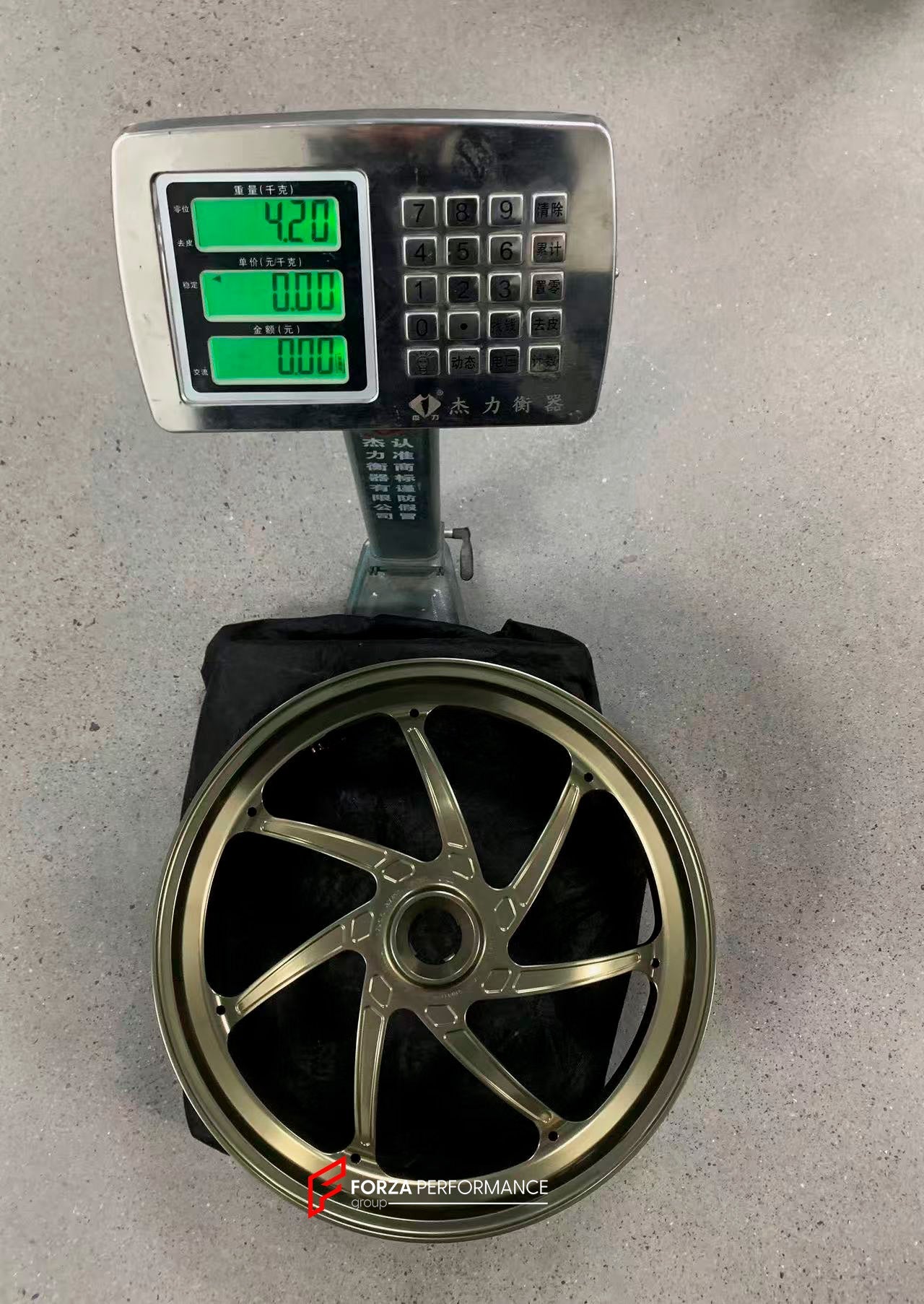 We manufacture premium quality forged motorcycle wheels rims for DUCATI PANIGALE V4 V4S V4R V4 SP2 in any design, size, color.
Wheel sizes (motorcycle spec):
Front: 3.5 x 17
Rear: 6 x 17
Weight:
Front: 3.85 kg (8.49 lbs)
Rear: 4.2 kg (9.26 lbs)
Finishing: Satin Light Gold
Forza Performance Group engineers and manufactures each forged motorcycle wheel individually per order. This ensures precise fitment, uncompromised strength, and unique styling. Whether for racing, touring, or daily use — our whee