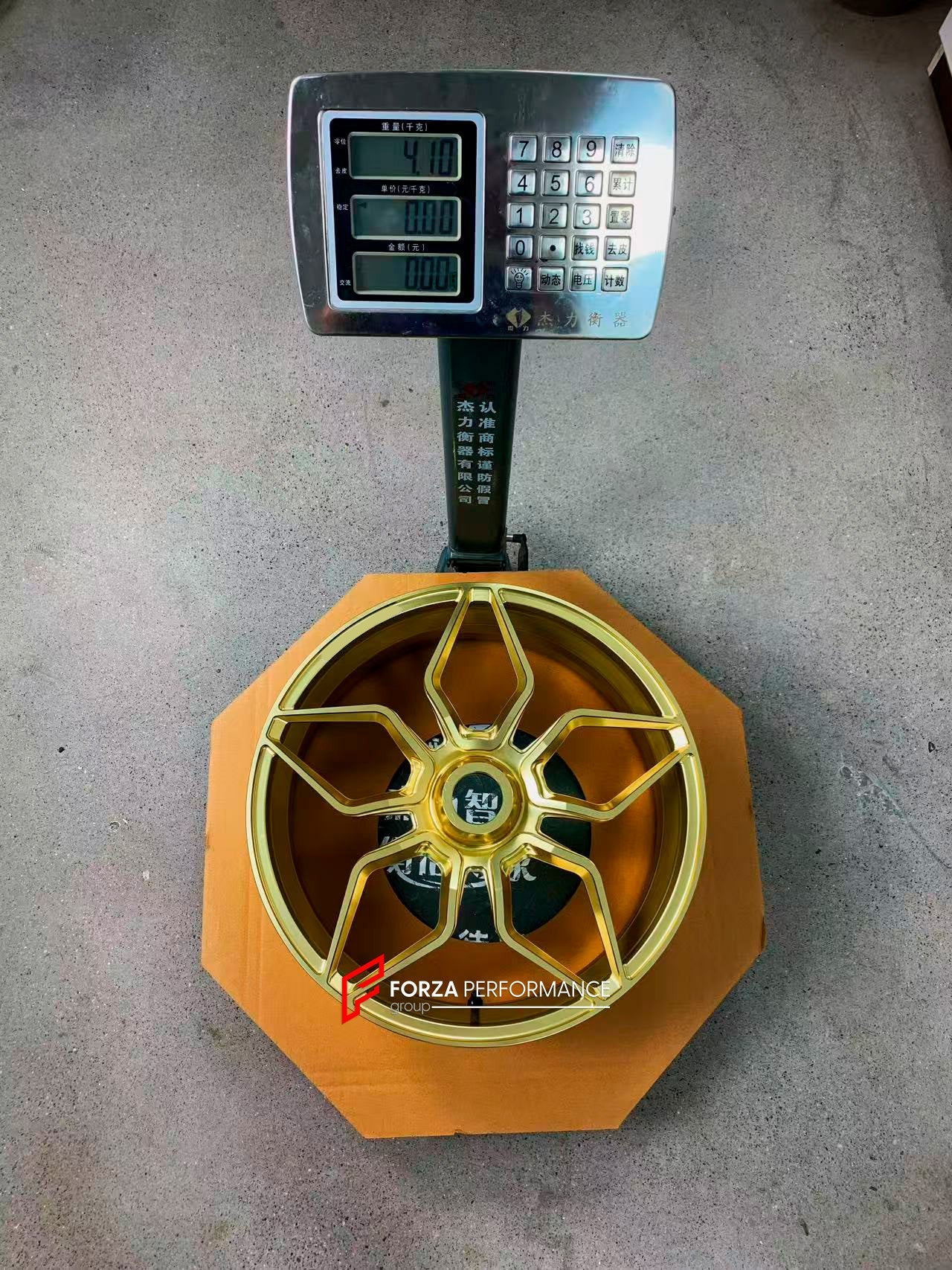 We manufacture premium quality forged motorcycle wheels rims for KTM 1290 in any design, size, color.
Wheel sizes (motorcycle spec):
Front: 3.5 x 17
Rear: 6 x 17
Weight:
Front: 3.8 kg (8.38 lbs)
Rear: 4.1 kg (9.04 lbs)
Finishing: Gloss Gold
Forza Performance Group engineers and manufactures each forged motorcycle wheel individually per order. This ensures precise fitment, uncompromised strength, and unique styling. Whether for racing, touring, or daily use — our wheels are built for both performance