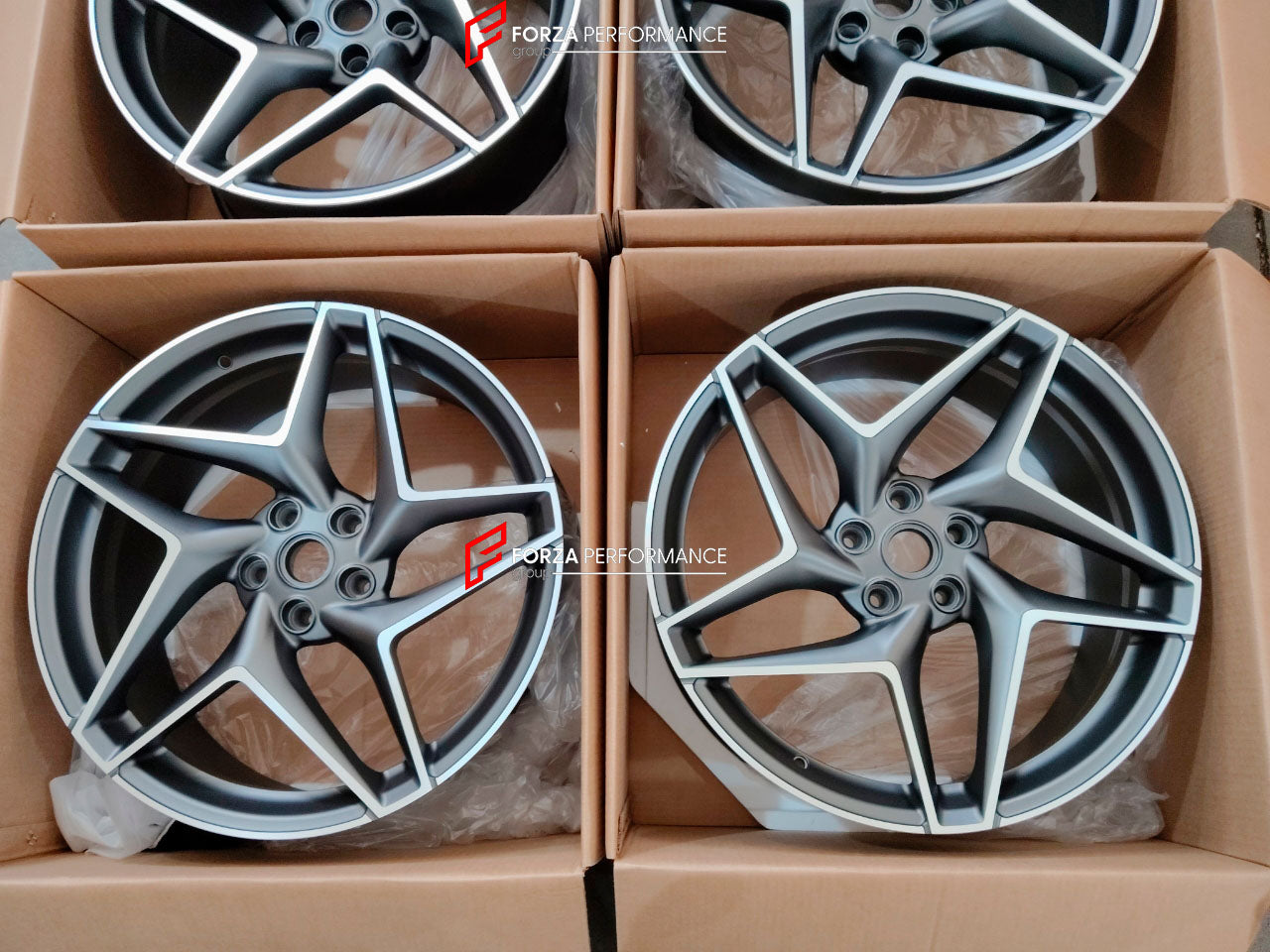 FORZA PERFORMANCE 20 INCH FORGED WHEELS RIMS for FERRARI 488 2020 custom fit OEM FERRARI F8 TRIBUTO