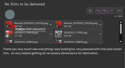 16 INCH FORGED WHEELS RIMS for PONTIAC FIERO FERRARI REPLICAR custom fit OEM FERRARI F40