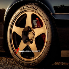 FORZA PERFORMANCE 17 INCH FORGED WHEELS RIMS for PORSCHE 911 964 C4 COUPE 1989 custom fit Vintage Series 527M