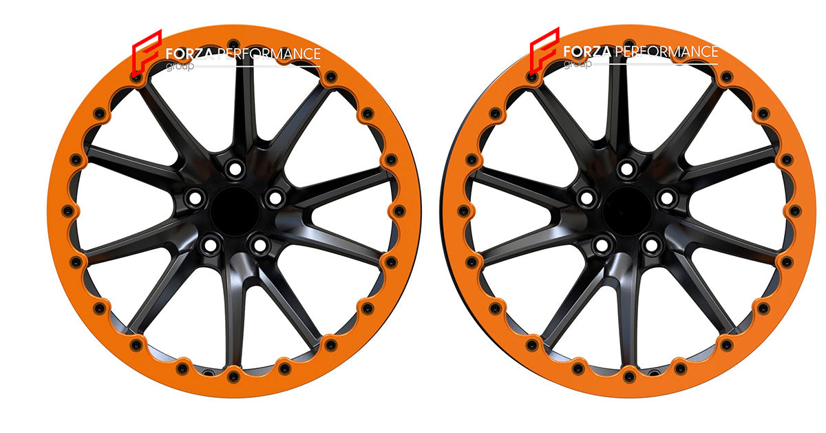 18 INCH BEADLOCK FORGED WHEELS RIMS for MCLAREN 720S 2019 custom fit OEM 720S STYLE 10 SPOKE WHEELS 