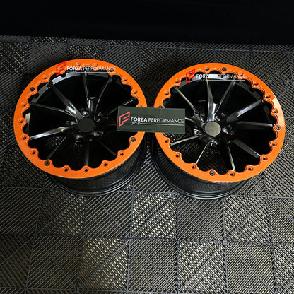 18 INCH BEADLOCK FORGED WHEELS RIMS for MCLAREN 720S 2019 custom fit OEM 720S STYLE 10 SPOKE WHEELS