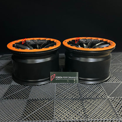 18 INCH BEADLOCK FORGED WHEELS RIMS for MCLAREN 720S 2019 custom fit OEM 720S STYLE 10 SPOKE WHEELS 