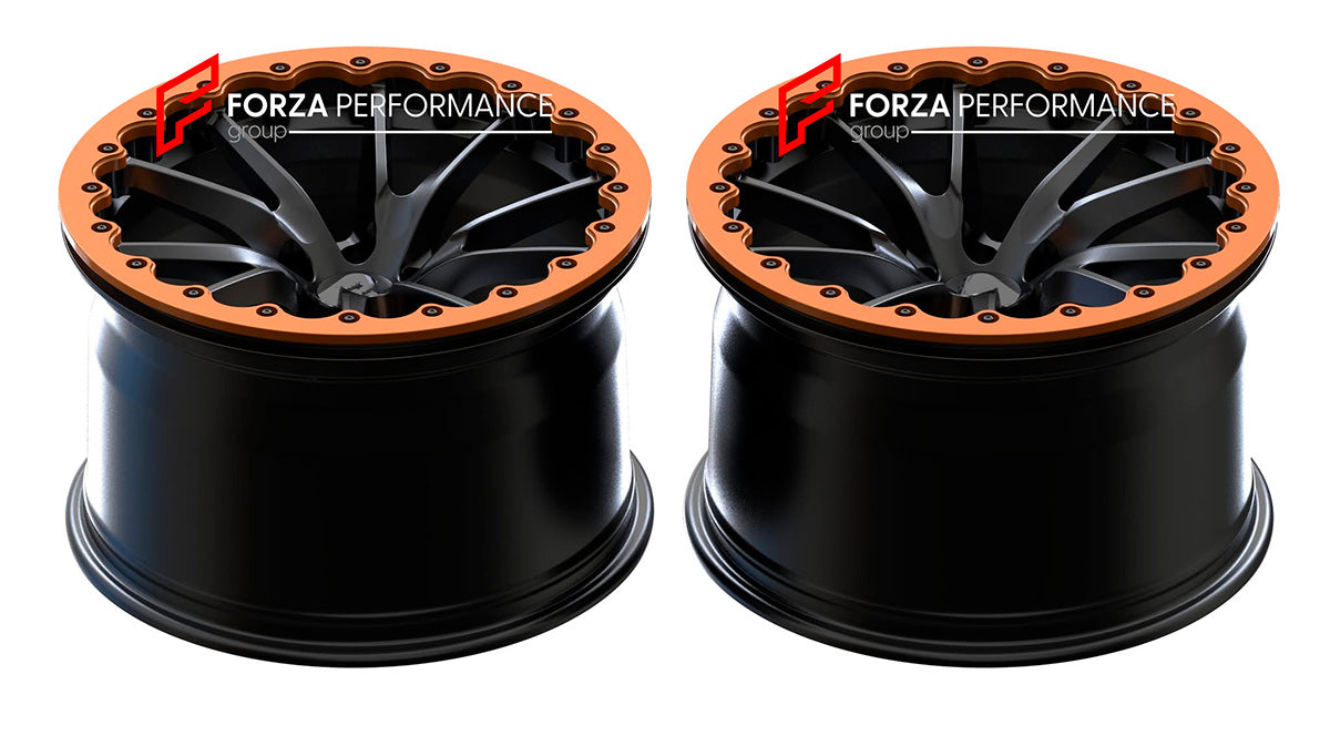 18 INCH BEADLOCK FORGED WHEELS RIMS for MCLAREN 720S 2019 custom fit OEM 720S STYLE 10 SPOKE WHEELS 