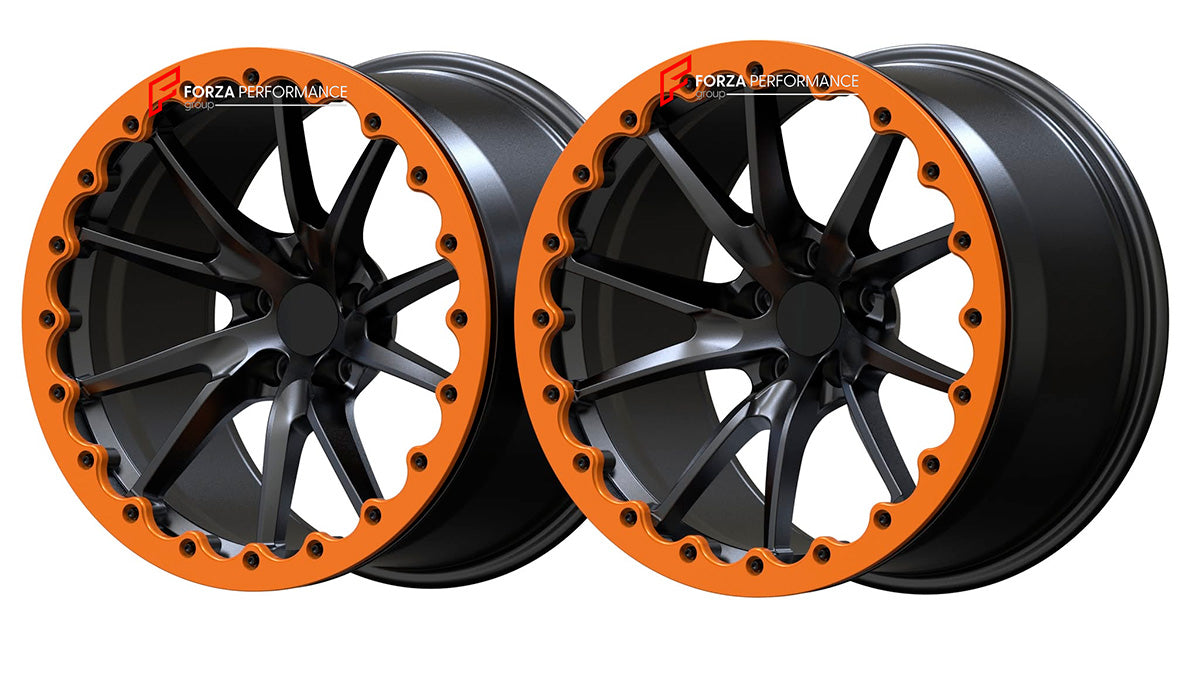 18 INCH BEADLOCK FORGED WHEELS RIMS for MCLAREN 720S 2019 custom fit OEM 720S STYLE 10 SPOKE WHEELS