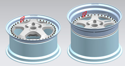 18 INCH FORGED WHEELS RIMS for LAMBORGHINI DIABLO SV GT 1990 - 2001 custom fit OEM OZ WHEELS