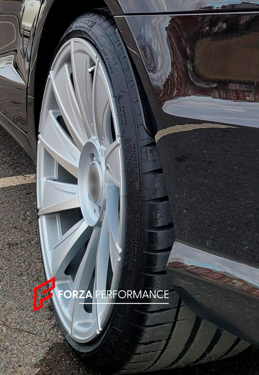 We manufacture premium quality forged wheels rims for MERCEDES-BENZ CLS350 W218 X218 SHOOTING BRAKE 2010 - 2014&nbsp;in any design, size, color.

Wheels sizes: 18 x 8.5 ET 34.5&nbsp;

Finishing: Matte Silver

Forza Performance Group engineers and builds each set of custom made-to-order forged wheels individually for every specific customer. This means we not only produce the desired wheel design but also provide all the necessary sizes. All of our wheels can be manufactured to suit your car specifications, 