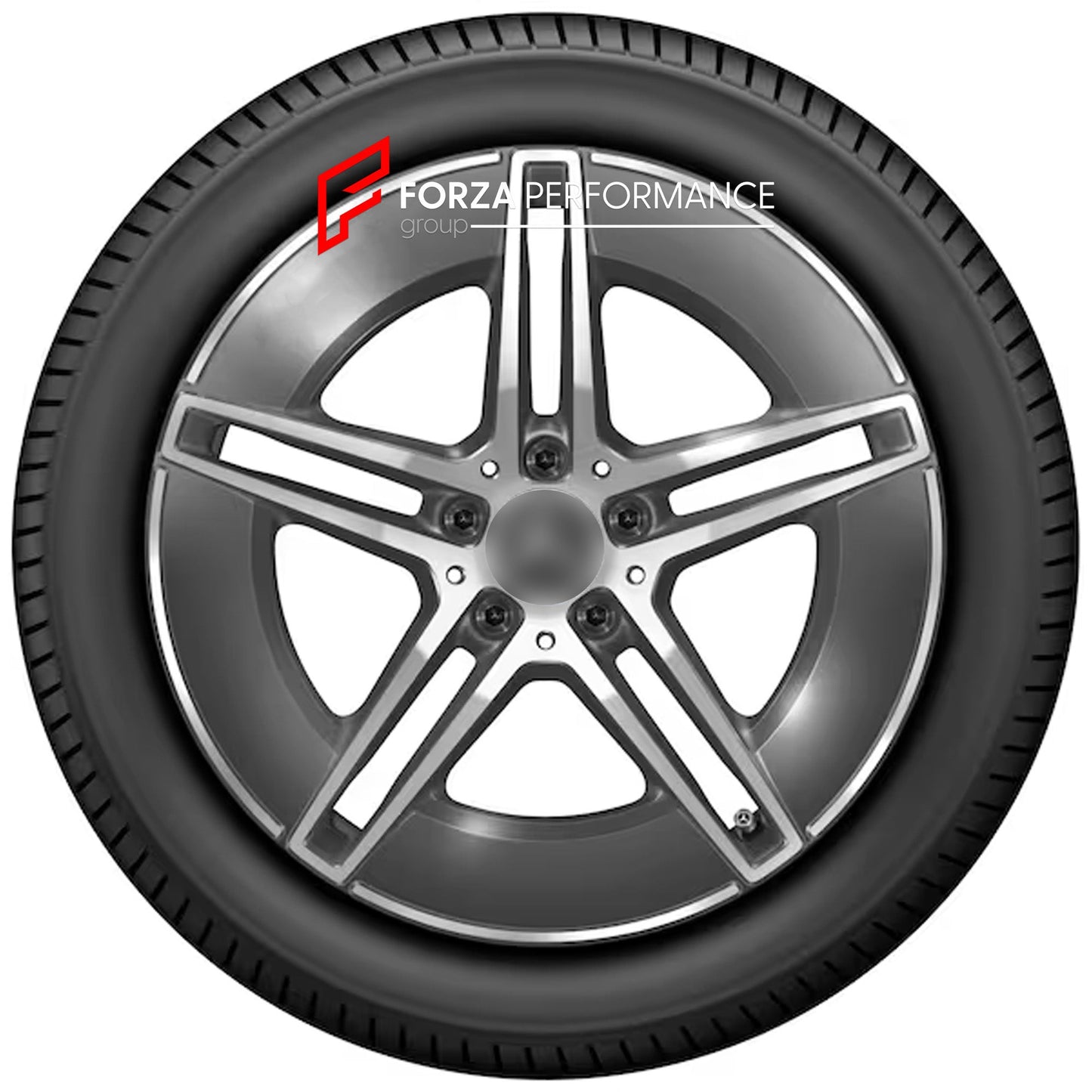 19 INCH FORGED WHEELS RIMS for MERCEDES-BENZ E53 AMG W214 S214 2025 custom fit OEM estate grey 5 double spokes