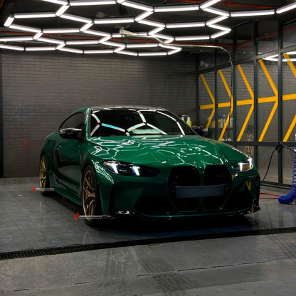 We manufacture premium quality forged wheels rims for BMW M4 G82 2024 in any design, size, color.

Wheels sizes:

Front: 20 x 9.5 ET 10

Rear: 21 x 10.5 ET 10
Weight:

Front: 9.6 kg (21.16 lbs)

Rear: 10.9 kg (24 lbs)

Finishing: Satin Gold

Forza Performance Group engineers and builds each set of custom made-to-order forged wheels individually for every specific customer. This means we not only produce the desired wheel design but also provide all the necessary sizes. All of our wheels can be manufactured 