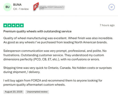 FORZA PERFORMANCE 20 INCH FORGED WHEELS RIMS for LOTUS EMIRA 2024 