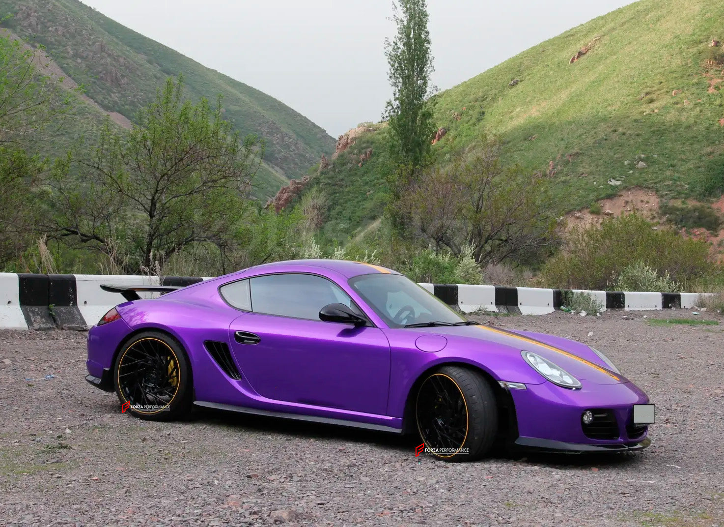 We manufacture premium quality forged wheels rims for PORSCHE CAYMAN 987 2011 in any design, size, color.

Wheels sizes:

Front: 20 x 8.5 ET 44

Rear: 20 x 10 ET 40

Finishing: Black Satin Matte