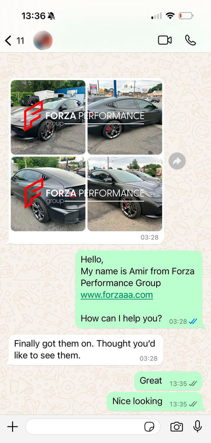 FORZA PERFORMANCE 20 INCH FORGED WHEELS RIMS for TESLA MODEL 3 PERFORMANCE 2021 custom fit OEM PORSCHE MISSION X