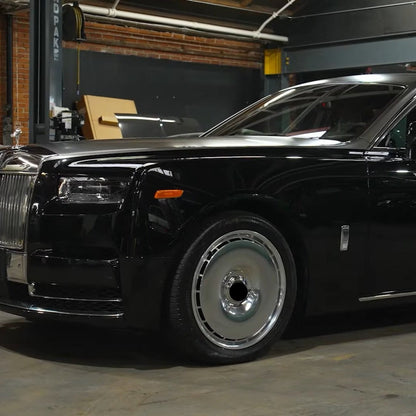 We manufacture premium quality forged wheels rims for   Rolls Royce Phantom VIII 2023+ in any design, size, color.  Wheels size:  Front 22 x 10 ET 25  Rear 22 x 10 ET 25  PCD: 5 x 112  CB: 66,56  Forged wheels can be produced in any wheel specs by your inquiries and we can provide our specs