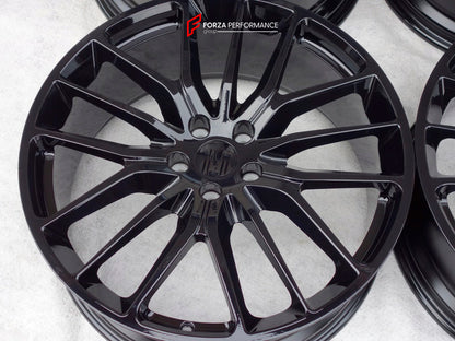 FORZA PERFORMANCE 21 INCH FORGED WHEELS RIMS for MASERATI QUATTROPORTE 2020+ custom fit OEM TITANO 670011860 670011859