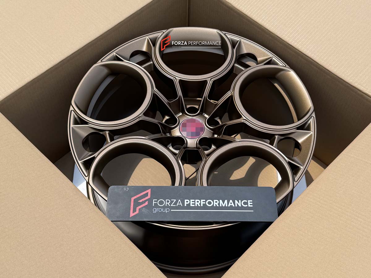 21 INCH FORGED WHEELS RIMS for ALFA ROMEO STELVIO QUADRIFOGLIO TYPE 949 FACELIFT 2025 custom fit OEM ALFA ROMEO 33 STRADALE WHEELS STYLE