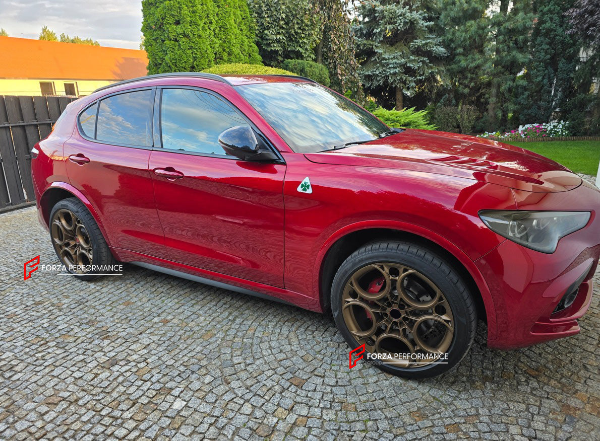 21 INCH FORGED WHEELS RIMS for ALFA ROMEO STELVIO QUADRIFOGLIO TYPE 949 FACELIFT 2025 custom fit OEM ALFA ROMEO 33 STRADALE WHEELS STYLE