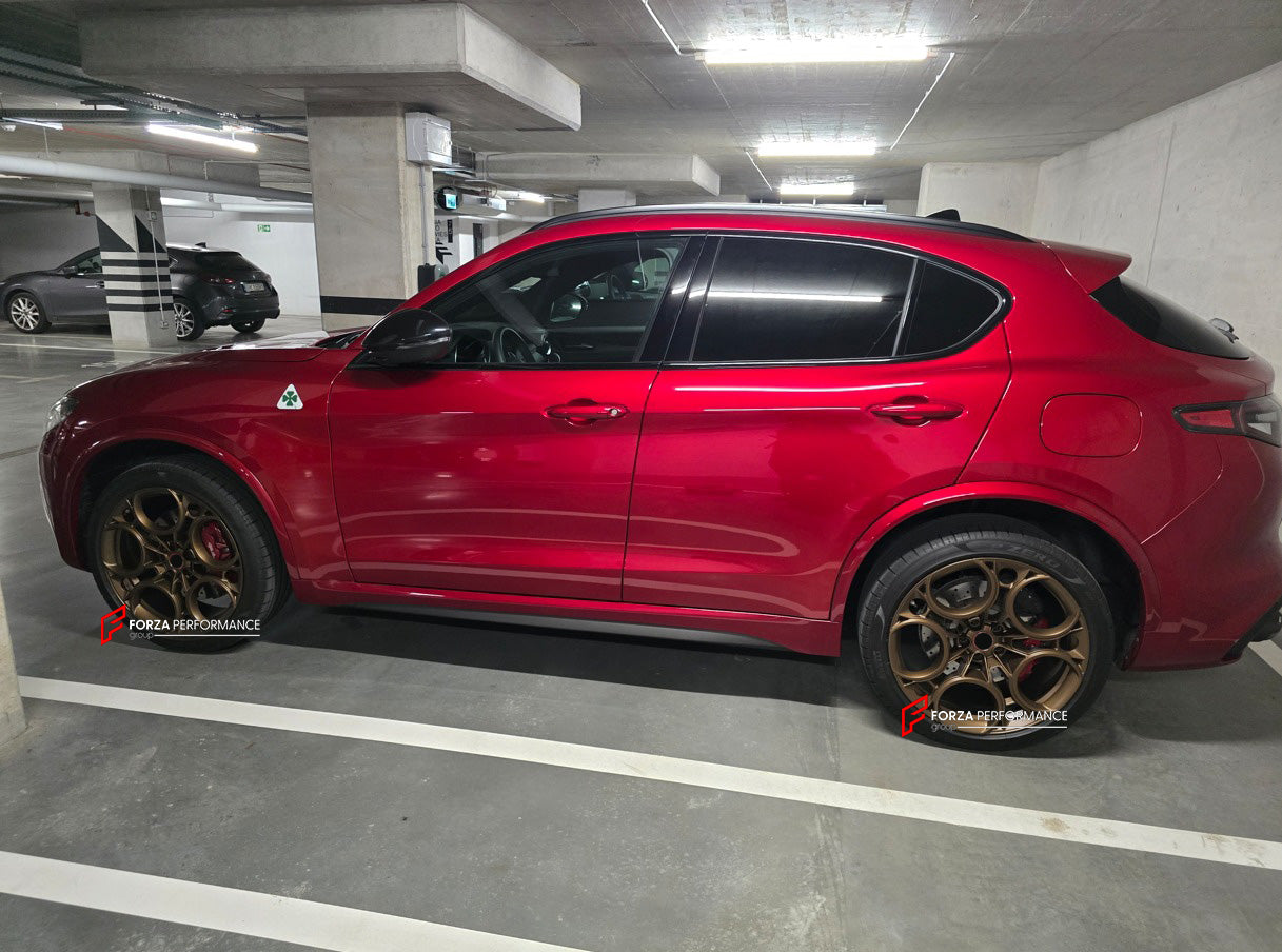 21 INCH FORGED WHEELS RIMS for ALFA ROMEO STELVIO QUADRIFOGLIO TYPE 949 FACELIFT 2025 custom fit OEM ALFA ROMEO 33 STRADALE WHEELS STYLE