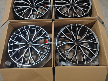 21 INCH FORGED WHEELS RIMS for ASTON MARTIN DB11 AM5 2022 custom fit OEM VANTAGE WHEELS MY63-1007-B MY63-9965G-B