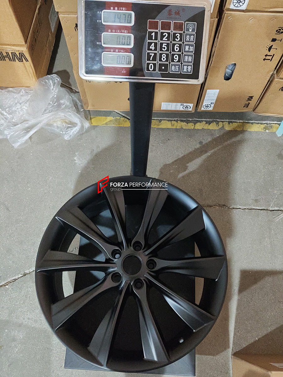 21 INCH FORGED WHEELS RIMS for TESLA MODEL S PLAID REFRESH 2024 custom fit OEM