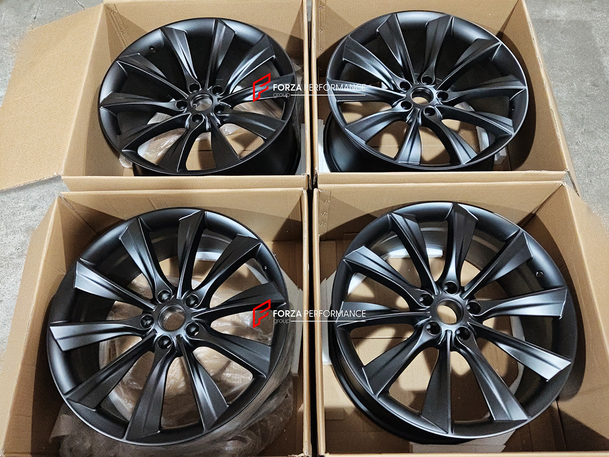 21 INCH FORGED WHEELS RIMS for TESLA MODEL S PLAID REFRESH 2024 custom fit OEM