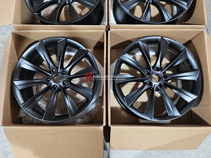 21 INCH FORGED WHEELS RIMS for TESLA MODEL S PLAID REFRESH 2024 custom fit OEM