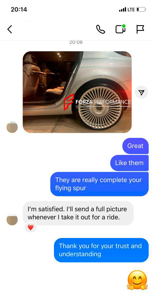 22 INCH FORGED WHEELS RIMS FOR BENTLEY FLYING SPUR 2008 custom fit FORGIATO MONOLEGGERA