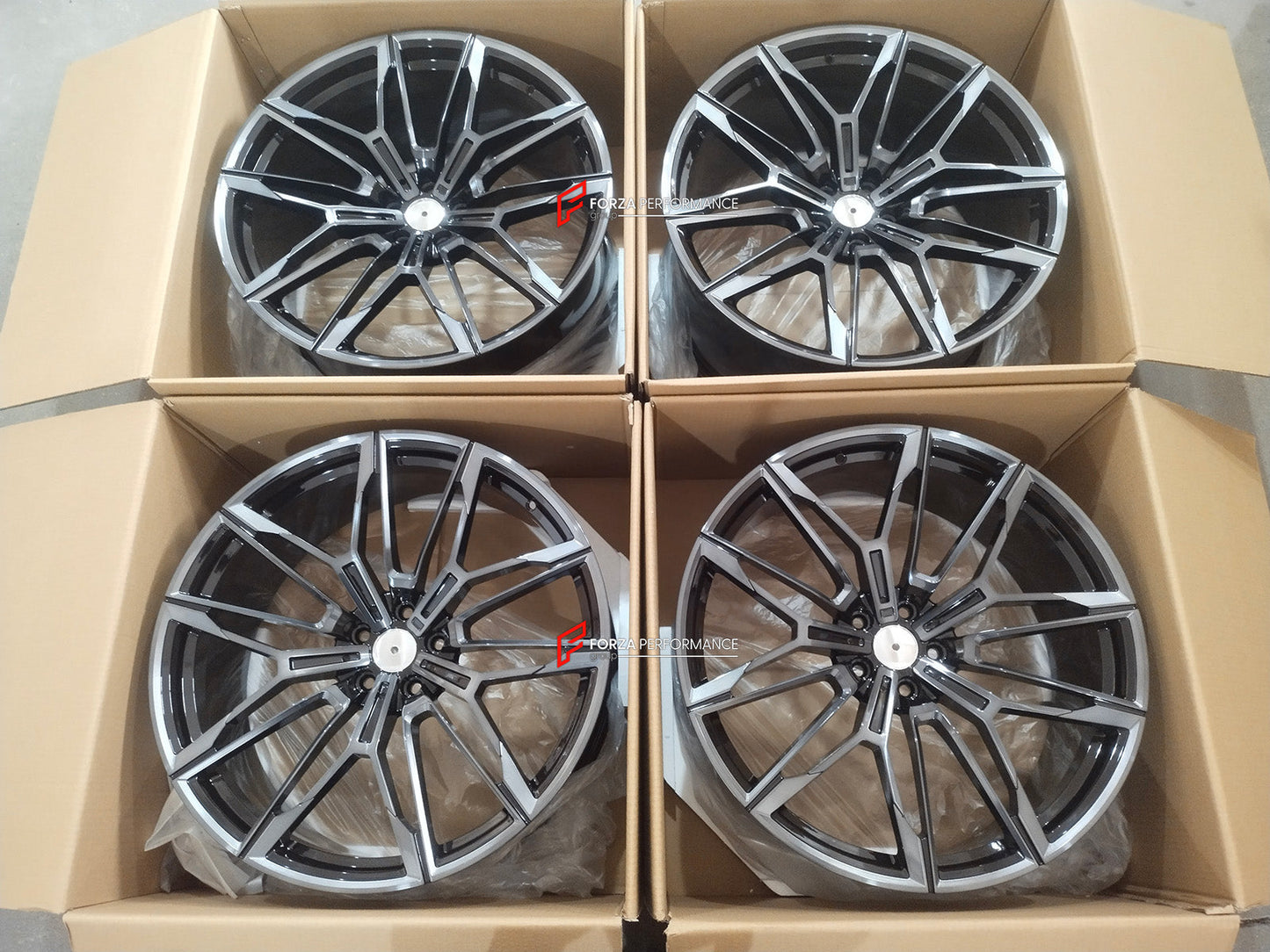 FORZA PERFORMANCE 22 INCH FORGED WHEELS RIMS for BMW X7 M60i G07 2018 custom fit OEM 826M