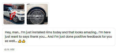 22 INCH FORGED WHEELS RIMS for LAND ROVER RANGE ROVER L405 FACELIFT