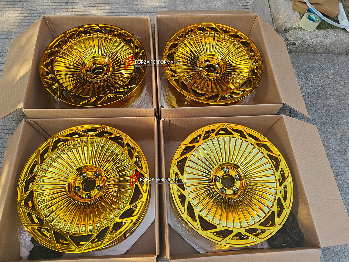 22 INCH FORGED WHEELS RIMS for MERCEDES BENZ AMG GT63 4 DOOR X290 2019 custom fit STERNTHAL ST LUXURY 24K EDITION WHEELS