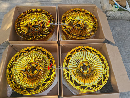 22 INCH FORGED WHEELS RIMS for MERCEDES BENZ AMG GT63 4 DOOR X290 2019 custom fit STERNTHAL ST LUXURY 24K EDITION WHEELS