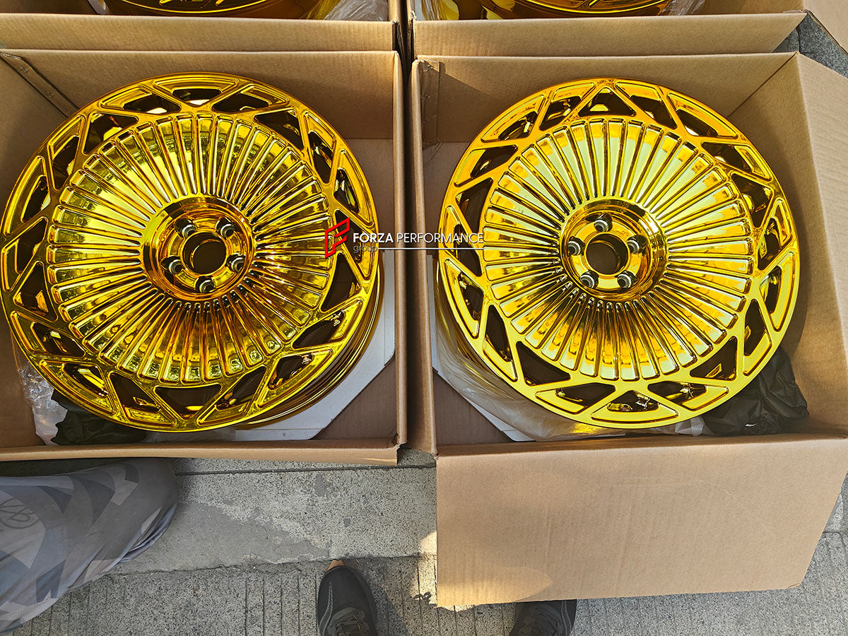 22 INCH FORGED WHEELS RIMS for MERCEDES BENZ AMG GT63 4 DOOR X290 2019 custom fit STERNTHAL ST LUXURY 24K EDITION WHEELS