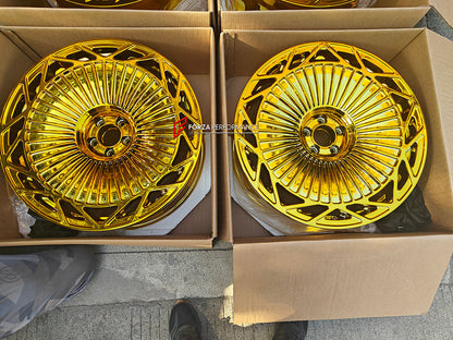 22 INCH FORGED WHEELS RIMS for MERCEDES BENZ AMG GT63 4 DOOR X290 2019 custom fit STERNTHAL ST LUXURY 24K EDITION WHEELS