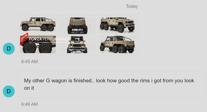 22 INCH FORGED WHEELS RIMS for MERCEDES-BENZ G-CLASS 6x6 AMG custom fit MONOBLOCK Z