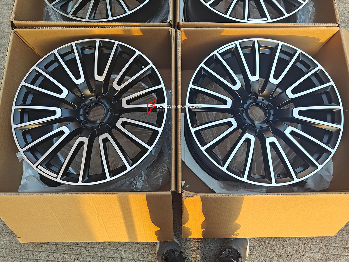 22 INCH FORGED WHEELS RIMS for MERCEDES BENZ G CLASS G63 2025 custom fit OEM 10 double spokes black A4654011000