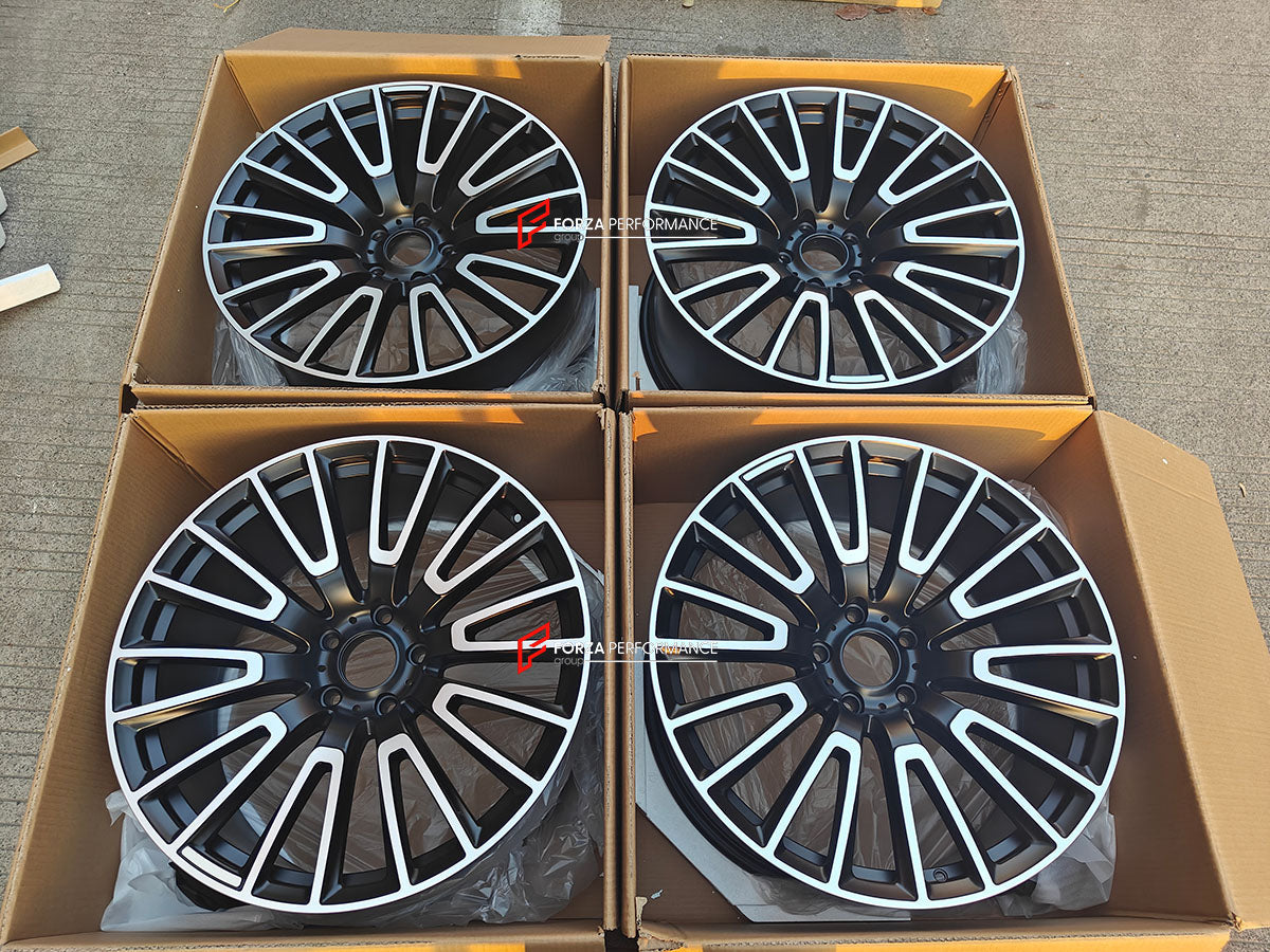 22 INCH FORGED WHEELS RIMS for MERCEDES BENZ G CLASS G63 2025 custom fit OEM 10 double spokes black A4654011000