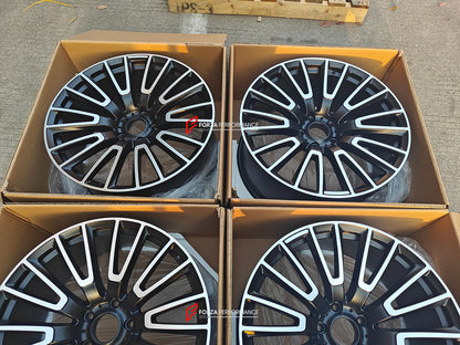 22 INCH FORGED WHEELS RIMS for MERCEDES BENZ G CLASS G63 2025 custom fit OEM 10 double spokes black A4654011000