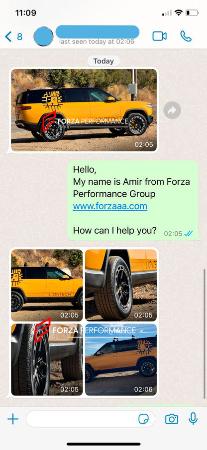 VOSSEN LC3-01 STYLE 22 INCH FORGED WHEELS RIMS for RIVIAN R1S 2023