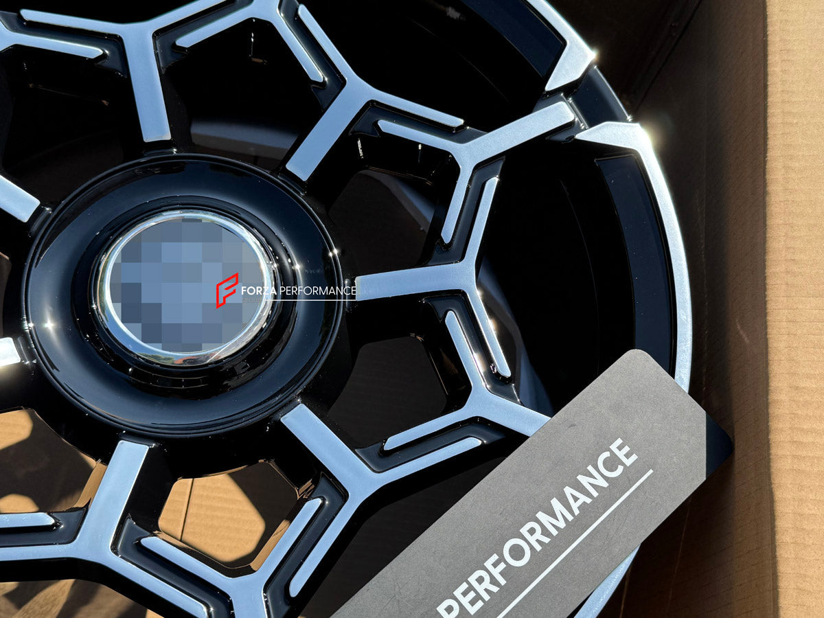 22 INCH FORGED WHEELS RIMS for ROLLS-ROYCE GHOST II 2022 custom fit OEM BLACK BADGE WHEELS