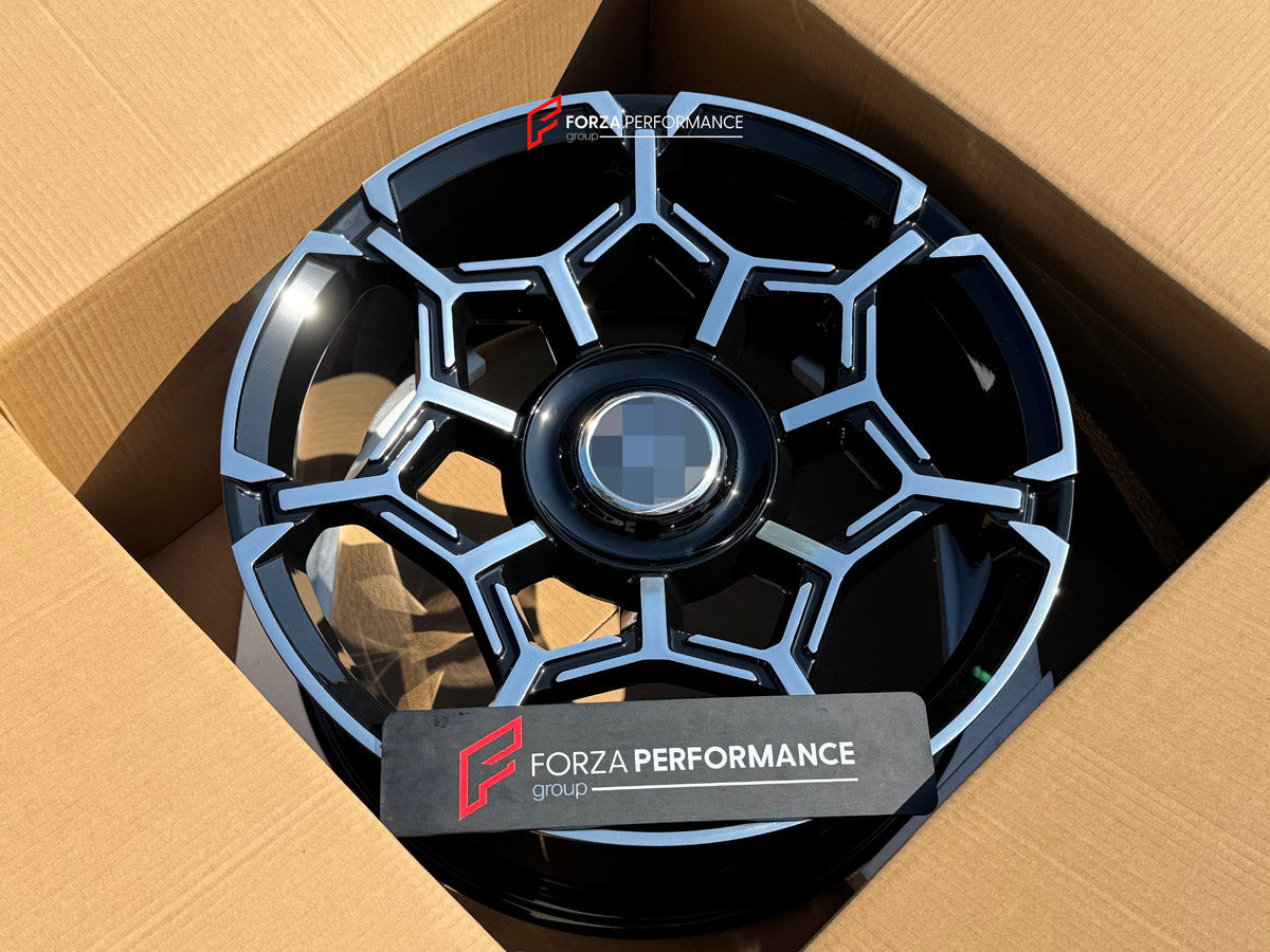 22 INCH FORGED WHEELS RIMS for ROLLS-ROYCE GHOST II 2022 custom fit OEM BLACK BADGE WHEELS