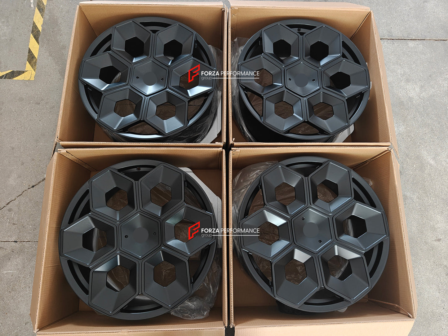 FORZA PERFORMANCE 22 INCH FORGED WHEELS RIMS for TESLA CYBERTRUCK 2023+ custom fit PERFORMANCE CYBRHEX