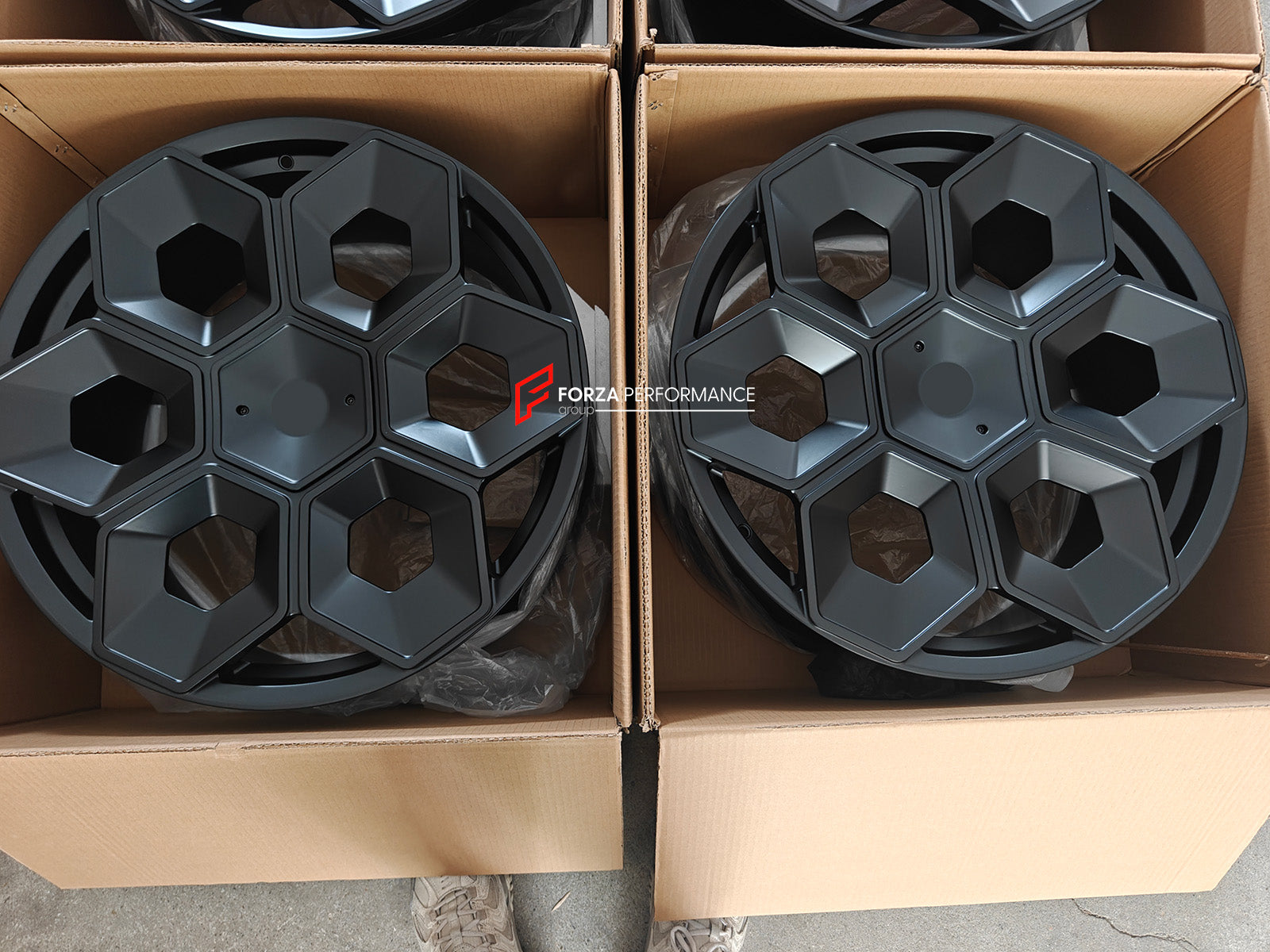 FORZA PERFORMANCE 22 INCH FORGED WHEELS RIMS for TESLA CYBERTRUCK 2023+ custom fit PERFORMANCE CYBRHEX