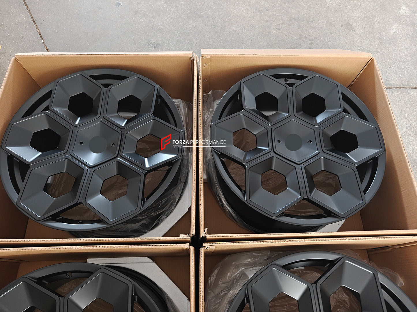 FORZA PERFORMANCE 22 INCH FORGED WHEELS RIMS for TESLA CYBERTRUCK 2023+ custom fit PERFORMANCE CYBRHEX