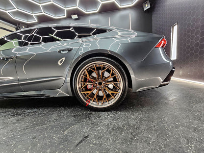 3-PIECE 22 INCH FORGED WHEELS RIMS FOR AUDI RS7 C8 2019 custom fit PF10 WHEELS