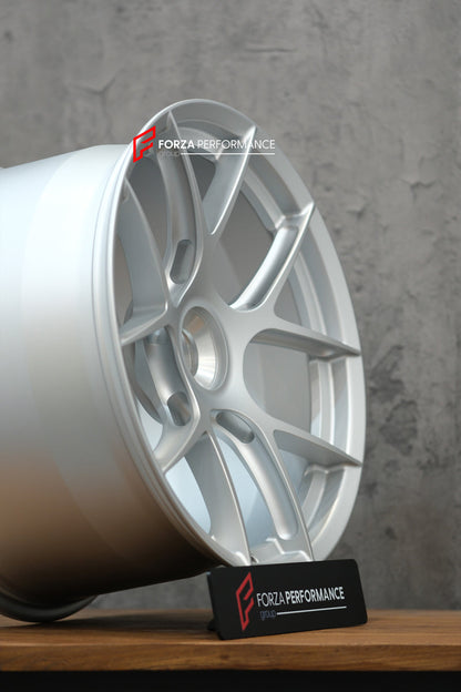 We manufacture premium quality forged wheels rims for PORSCHE 911 992.2 2025 in any design, size, color.

Forza Performance Group engineers and builds each set of custom made-to-order forged wheels individually for every specific customer. This means we not only produce the desired wheel design but also provide all the necessary sizes. All of our wheels can be manufactured to suit your car specifications, offering a diverse range of diameters from 15 to 30 inches.
Advantages of Forza Performance Group forge