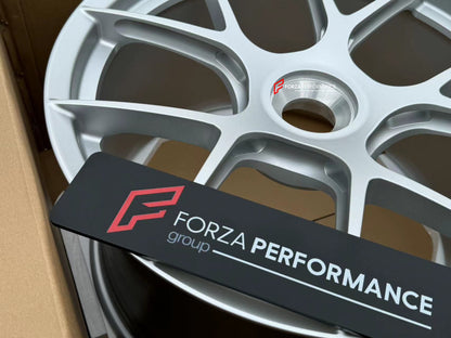 We manufacture premium quality forged wheels rims for PORSCHE 911 992.2 2025 in any design, size, color.

Forza Performance Group engineers and builds each set of custom made-to-order forged wheels individually for every specific customer. This means we not only produce the desired wheel design but also provide all the necessary sizes. All of our wheels can be manufactured to suit your car specifications, offering a diverse range of diameters from 15 to 30 inches.
Advantages of Forza Performance Group forge